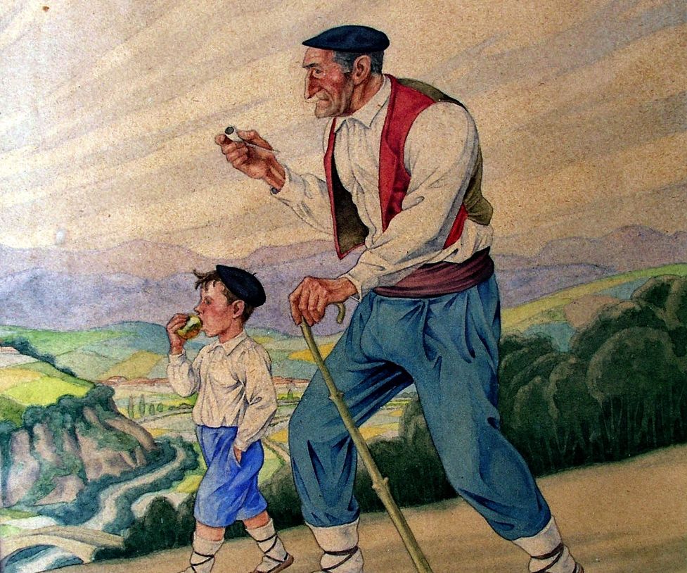 Abuelo y nieto, 1939